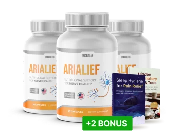 Arialief 3 bottle supply package for peripheral neuropathy treatment