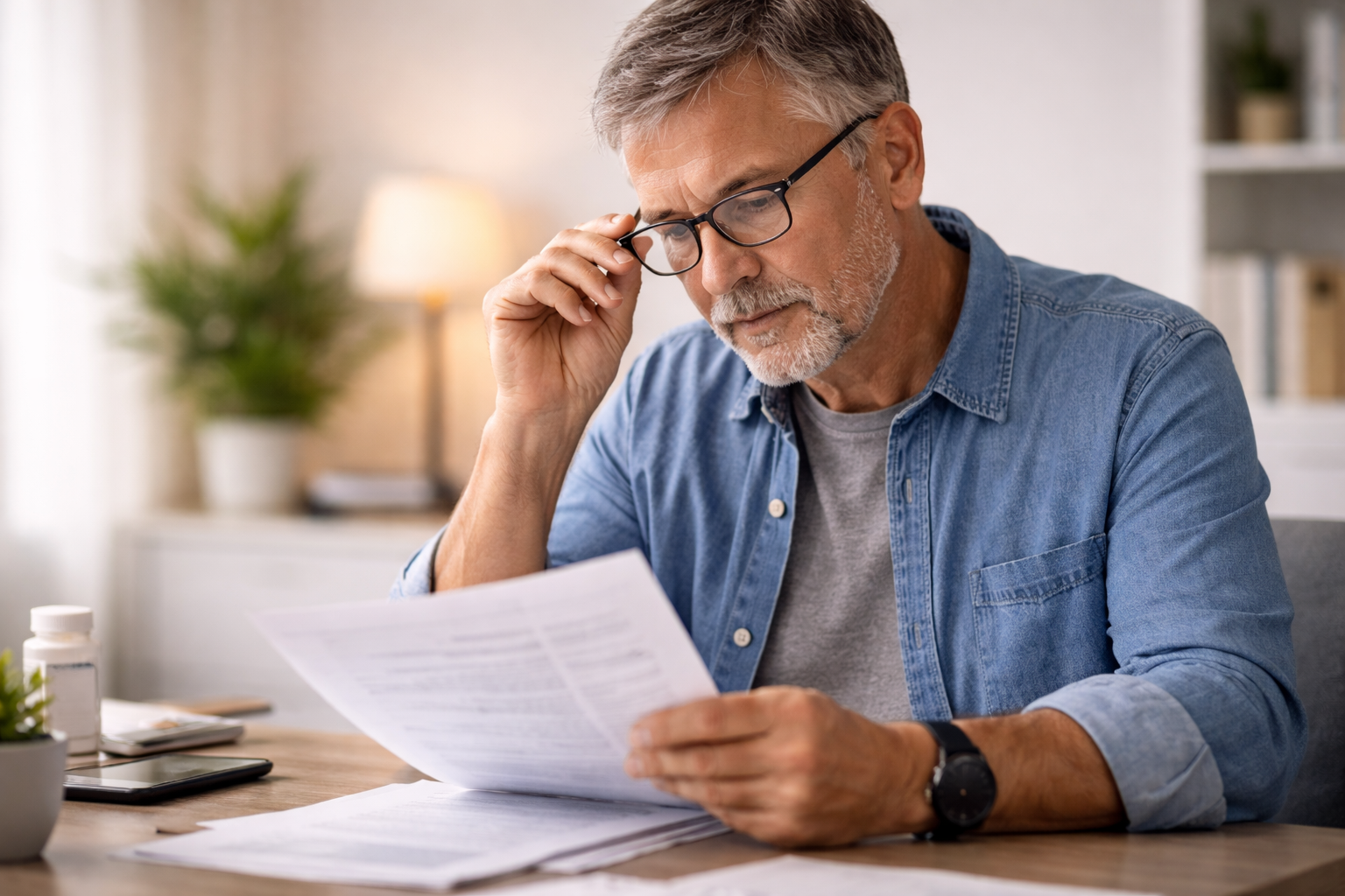 Split-screen concept showing a diabetes glucose meter on the left and nerve anatomy illustration in blue on the right on a clean white background